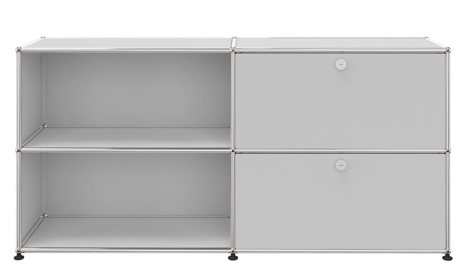 USM Haller dressoir 2 open vakken / 2 kleppen rechts grafietzwart